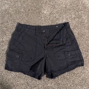 American Eagle Outfitters Black Cargo Shorts